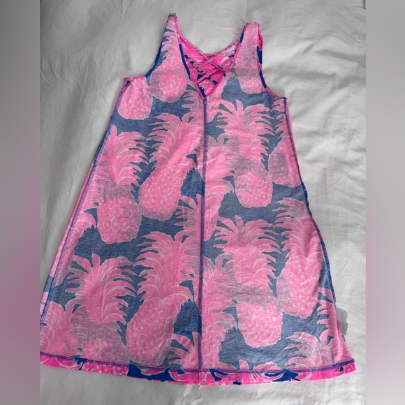 Lilly Pulitzer Kristen Swing Dress SZ S Blue Haven Little Flamenco - Picture 12 of 13